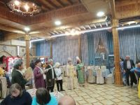 Abendessen im Restaurant Mirza Boshi mit Folklore, Chiwa