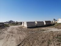 Fotostopp am muslimischen Friedhof mit einer Moschee: Shohpir Bobo Qabristoni