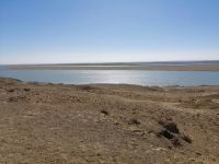 Blick auf Amudarja, Grenze zu Turkmenbistan