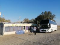 Kaffee- und WC-Pause an der Autobahn auf dem Weg nach Buchara