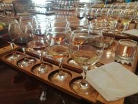 Weinverkostung in der Weinfabrik Chovrenko, Samarkand