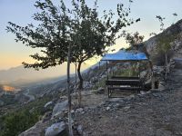 Fahrt in PKWs nach Samarkand - Fotostop am Bergpass