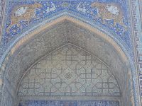Samarkand - Außenfassade Schirdor-Medrese