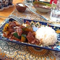 Buchara: beim Abendessen &ndash; &copy; Inge Bily (Eberhardt TRAVEL)