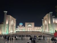 Samarkand - Registan Platz bei Nacht