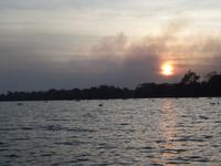 Sonnenuntergang im Orinoco-Delta