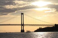 puente L'Angostura im Sonnenuntergang