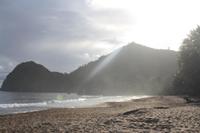 Sonnenaufgang am Karibiksstrand