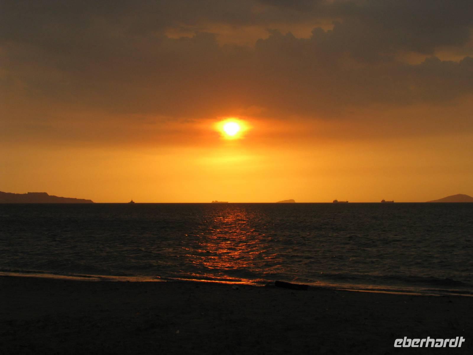 Sonnenuntergang in Puerto La Cruz
