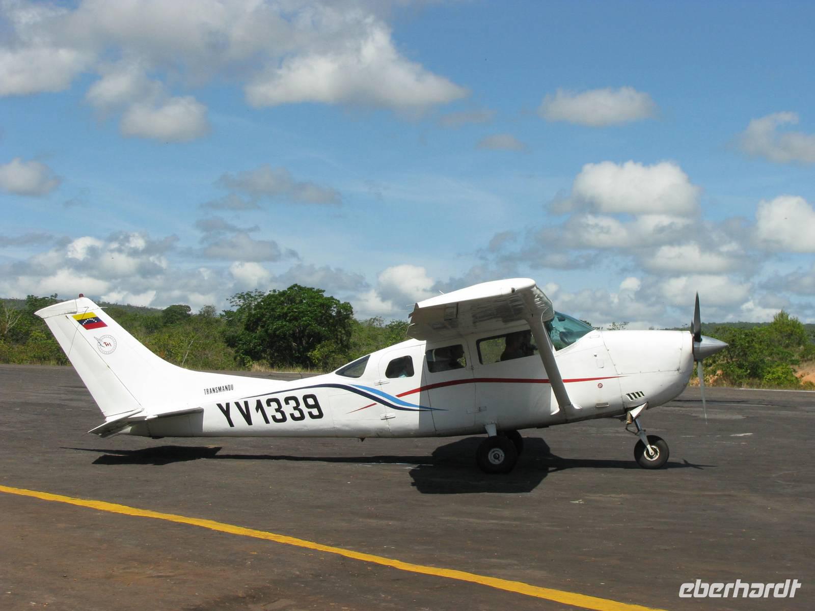 Cessna für Überflug über dem Angel Fall