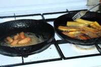 Raupen und Tajadas