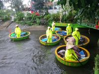  Hoi An (Bootsfahrt auf dem Thu Bon Fluss - Nussschalenboote 