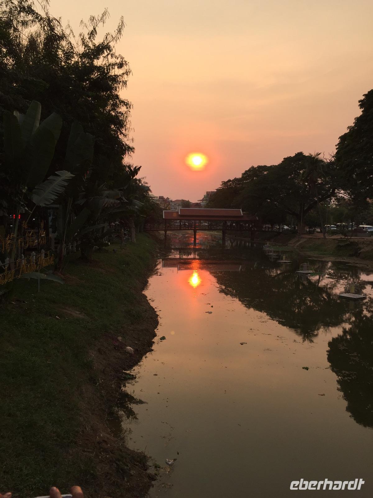 Abendstimmung am Mekong