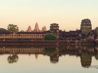 Angkor Wat zum Sonnenuntergang