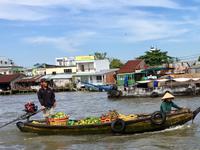 Schwimmender Markt in Can Tho