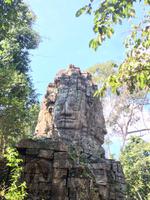 Buddahgesichter beim Ausgangstor von Ta Prohm