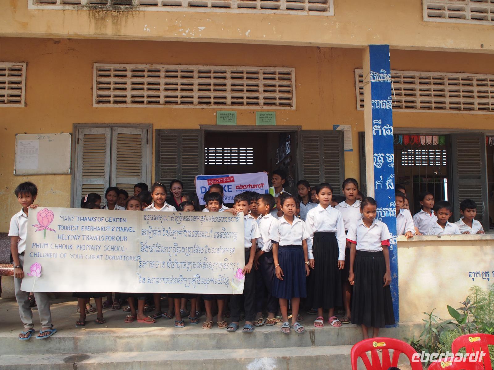 Schüler der Grundschule Phum Chouk