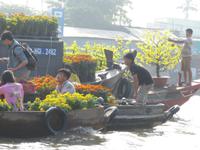 schwimmender Markt in Can Tho