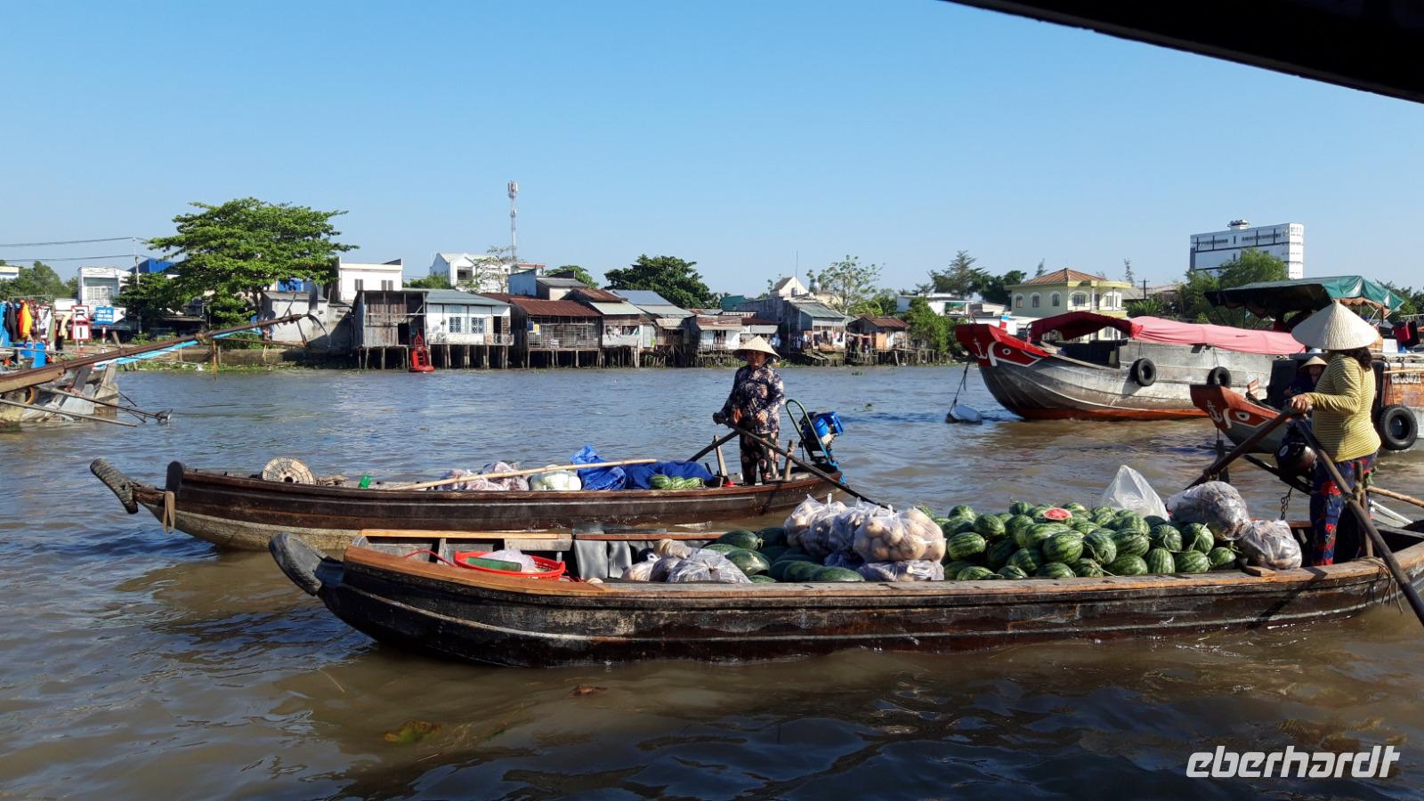 Schwimmender Markt in Cai Rang