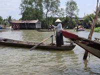 Kleines Dorf am Mekong