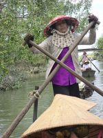 Kleines Dorf am Mekong