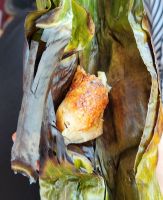 Banana Cake im Bananenblatt