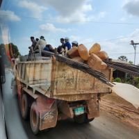 Tagelöhner auf dem Weg zur Arbeit
