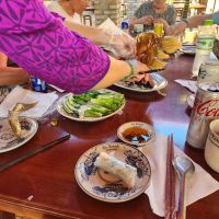 Mekong - Delta   Elefantenohr-Fischessen