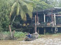 ...weiter mit dem Ruderboot durchs Mekong Delta (2)