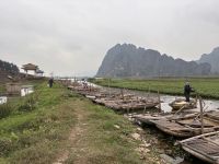 Ninh Binh, Boot fahren, trockene Ha Long Bucht