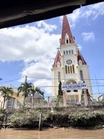 Kirche Seitenarm des Mekong bei Hoa Hinh