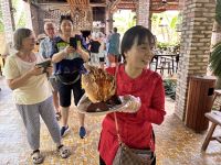 Elefanten-Ohr-Fisch-Essen 