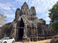 Tonle Om Gate, Siem Reap, Elefanten