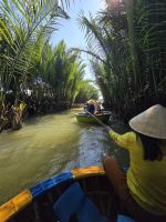 Korbboote und Wasserkokus in Hoi An