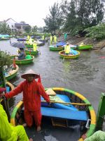 Hoi An (Bootsfahrt auf dem Thu Bon Fluss - Nussschalenboote 