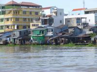 Schwimmende Dörfer im Mekong Delta