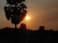 Sonnenuntergang in Angkor Wat