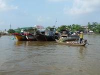 schwimmende Märkte bei Can Tho