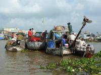 schwimmende Märkte bei Can Tho