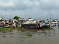 schwimmende Märkte bei Can Tho