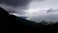 Blick auf Lang Co vom Wolkenpass