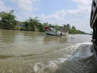 Fahrt auf dem Mekong