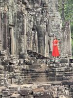 Farbe zwischen den Steinen