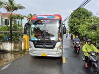 Hoi An (Evakuierung aus dem Hotel - endlich am Bus angekommen...)