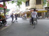 Rikscha Fahrt durch Hanoi