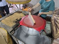 Traditionelle Herstellung des Reispapiers