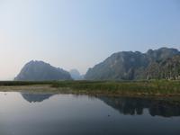 was für ein Ausblick in der trockenen Halong Bucht!