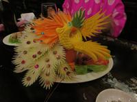 kunstvolle Dekoration des Abendessens in Hue