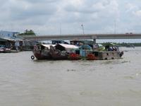 Schwimmende Märkte im Mekong-Delta