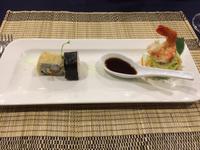 Vorspeise beim Abendessen in der Ha Long Bucht